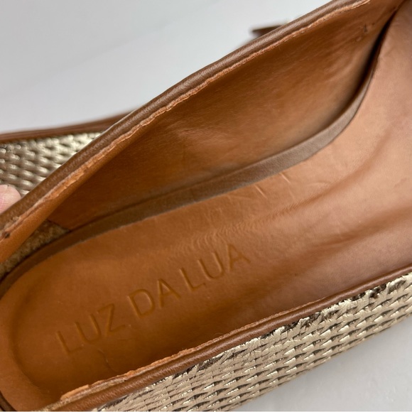 ✨✨Luz da Lua Vintage Gold Asymmetrical Heel Kitten Heels - ✨✨ - Picture 10 of 10